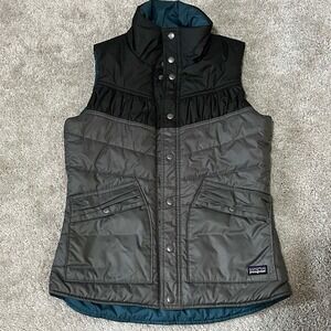 Patagonia Retro Insulated Vest Small women's Gray Winter Snow Wind‎